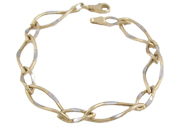 Ladies Open Link 2-Tone Bracelet