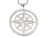 Compass Pendant by Argent Whimsy