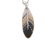 Feather Pendant by Wanda Shum Designs