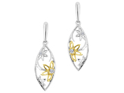 Diamond Flower Earrings 