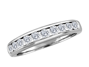 Ladies Diamond Wedding Band