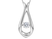 Dancing Diamond Drop Pendant