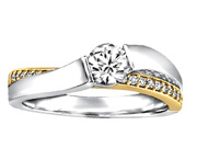 Bridge Style Diamond Engagement Ring