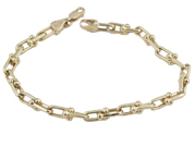 Ladies Hardware Link Gold Bracelet