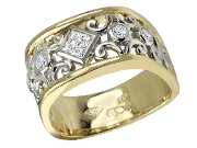 Diamond Filigree Designer Ring By Max Strauss