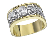 Diamond Filigree Designer Ring By Max Strauss