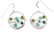 Multi-Stone Earrings by White Lotus