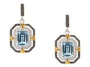 Octagon Celestial Earrings by Keith Jack