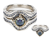 2-Piece Rocks 'N Rivers Ring by Keith Jack