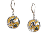 Whirlpool Earrings by Keith Jack