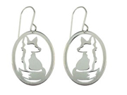 Fox Earrings by Argent Whimsy