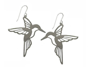 Hummingbird Earrings by Argent Whimsy