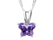 Kids February Birthstone Pendant by B Fly