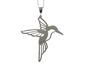 Hummingbird Pendant by Argent Whimsy