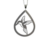 Hummingbird Pendant by Argent Whimsy