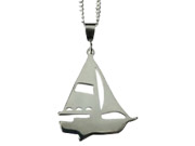Sailboat Pendant by Argent Whimsy