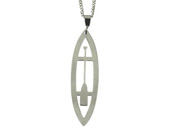 Canoe & Paddle Pendant by Argent Whimsy