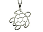 Turtle Pendant by Argent Whimsy