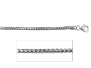 20" Round Box Sterling Silver Chain