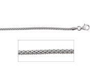 20" Popcorn Sterling Silver Chain