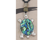Abalone Medicine Stone Neckpiece by  A.T. Storrs