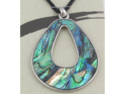 Abalone Medicine Stone Neckpiece by  A.T. Storrs