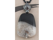 Agate Medicine Stone Neckpiece by  A.T. Storrs