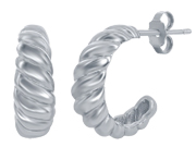 "Croissant" Hoop Earrings