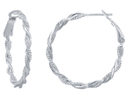 Twisted Hoop Earrrings