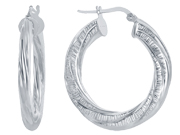 Twisted Hoop Earrrings