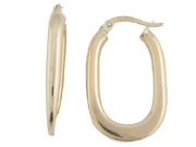High Polish Oval Hoop Earrings