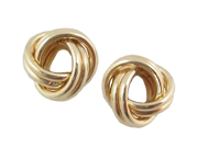 Love knot Yellow Gold Earrings