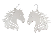 Horse Head Earrings by Argent Whimsy