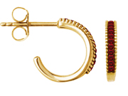 "July" Hoop Earrings by Steelx